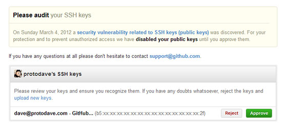 GitHub SSH Key Audit